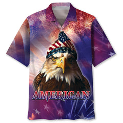 American Eagle Patriotic Day Hawaiian Shirt