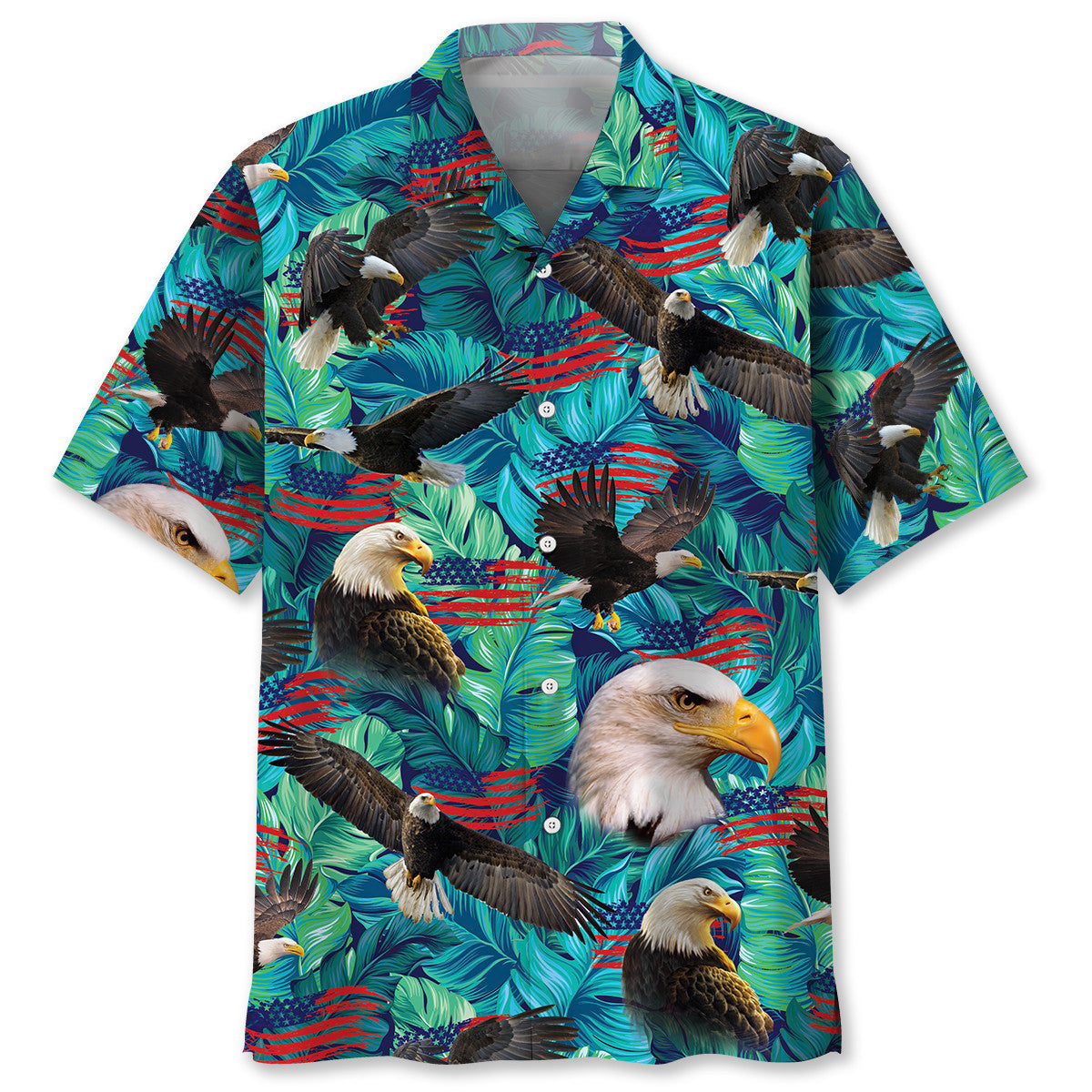 American Eagle Tropical Hawaiian Shirt