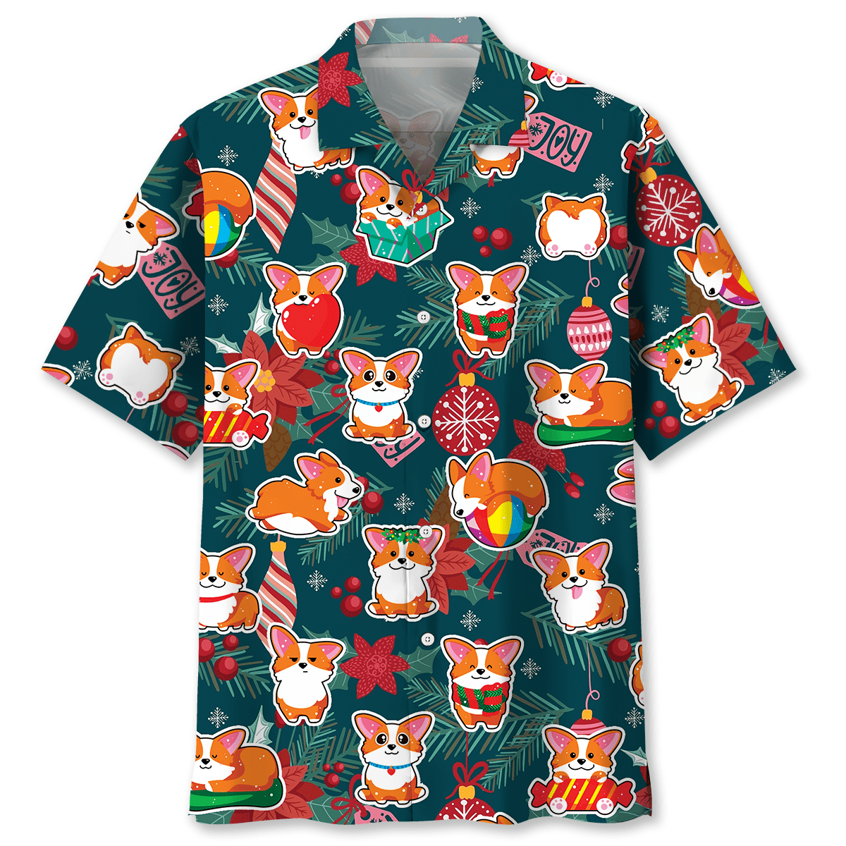 Corgi Christmas Hawaiian Shirt