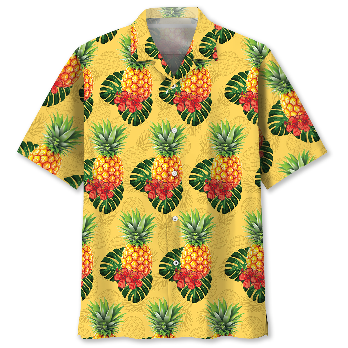 Beach Pineapple Hawaiian Shirt Men