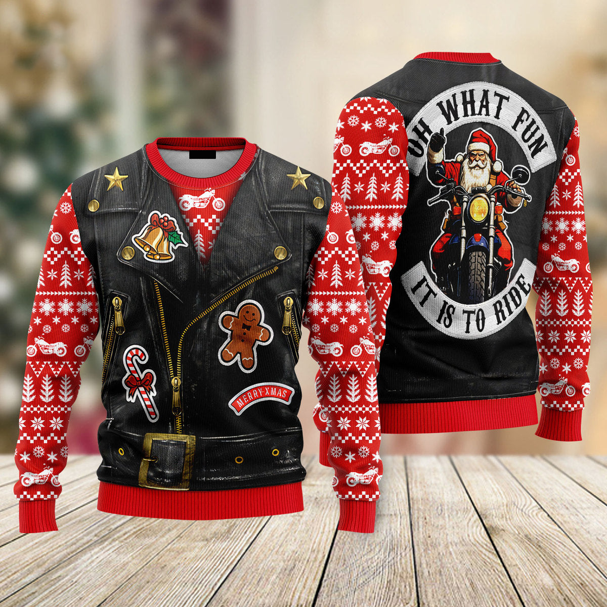 Oh What Fun It Is To Ride Santa Driver Costume Christmas Sweaters For Men & Women