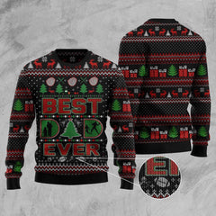 Best Dad Ever Ugly Christmas Sweater, Perfect Gift for Dad Christmas, Dad Ugly Sweater