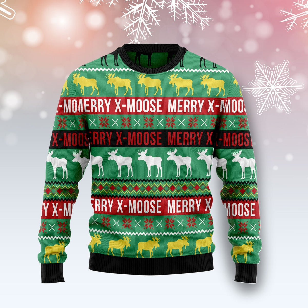 Merry X-Moose Ugly Christmas Sweater, Moose Christmas Shirt