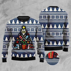 Hockey Tree Funny Ugly Christmas Sweater, Idea Gift for Hockey Team Hockey Lovers