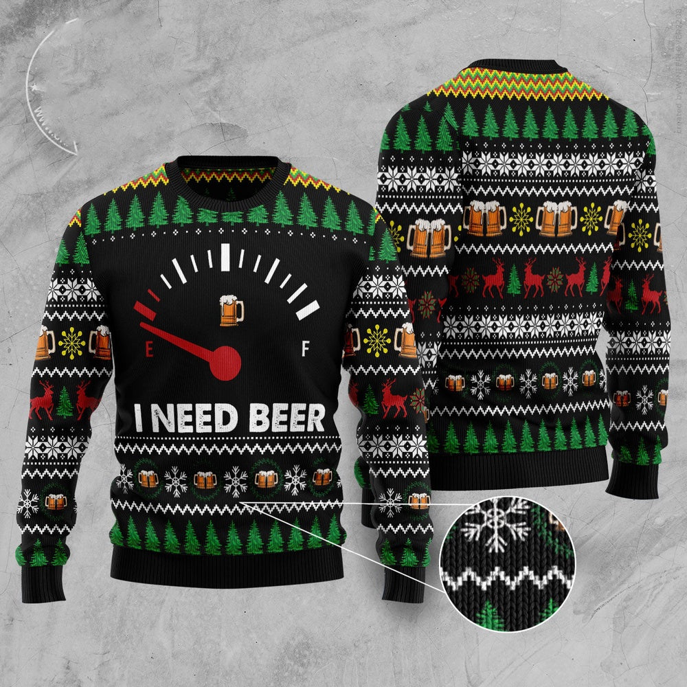 Amazing Beer Ugly Christmas Sweater, Funny Xmas Sweater, Sweater Xmas