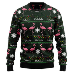 Flamingo Flalala Ugly Christmas Sweater, Flamingo Christmas Shirt