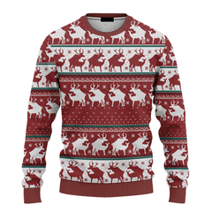 Funny Red Reindeer Christmas Ugly Sweater, Best Gift For Christmas