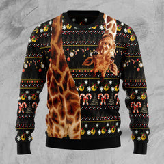 Giraffe Funny Ugly Christmas Sweater, 3D Sweater for Giraffe Lovers