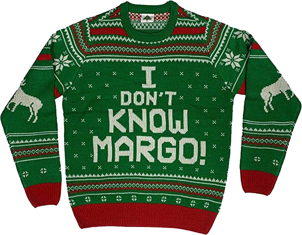 I Don't Know Margo Ugly Christmas Sweater Green