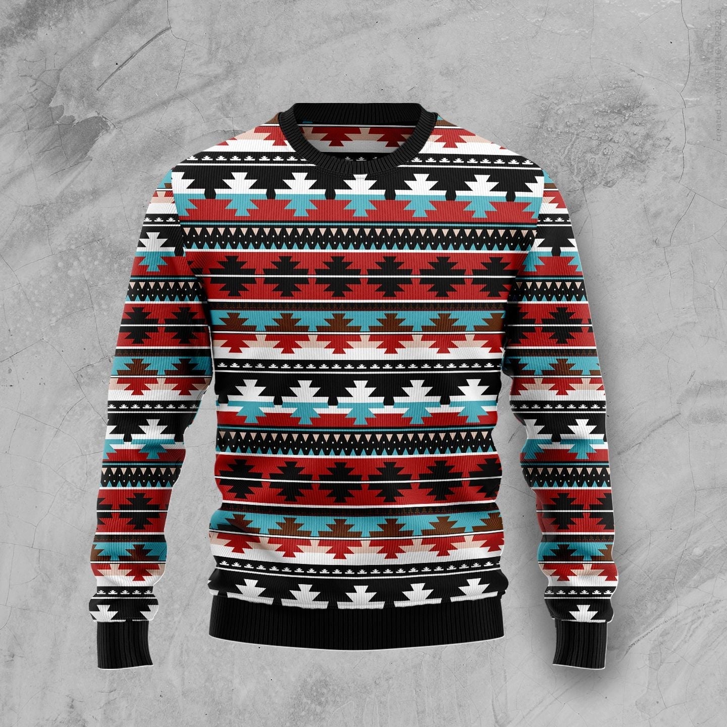 Native American Pattern Ugly Christmas Sweater