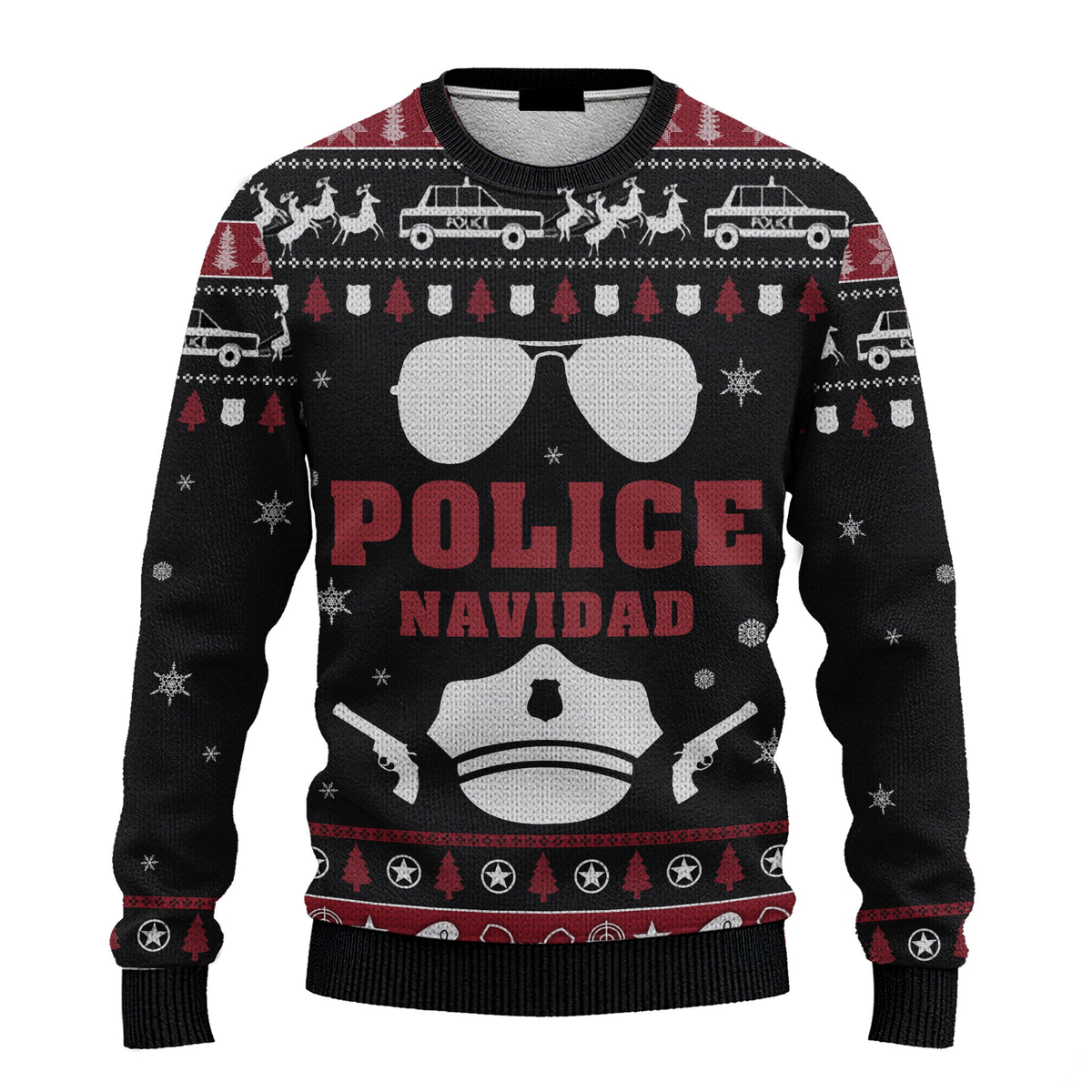 Police Navidad Ugly Sweater Best Gift For Christmas