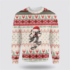 American Bulldog Scratch Ugly Christmas Sweater, Pet Lover Christmas Sweater