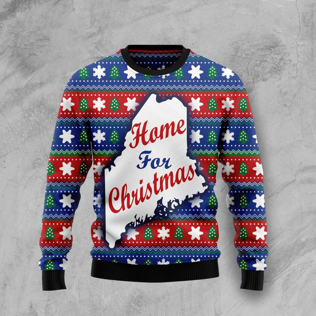 Home For Christmas Maine Ugly Christmas Sweater