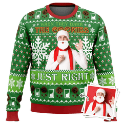 Custom Photo Ugly Christmas Sweater – When The Bake The Cookies Just Right