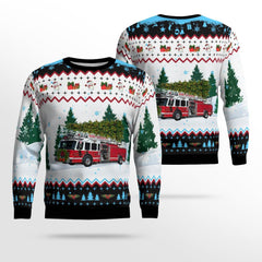 North Penn Volunteer Fire Company Christmas Aop Ugly Sweater