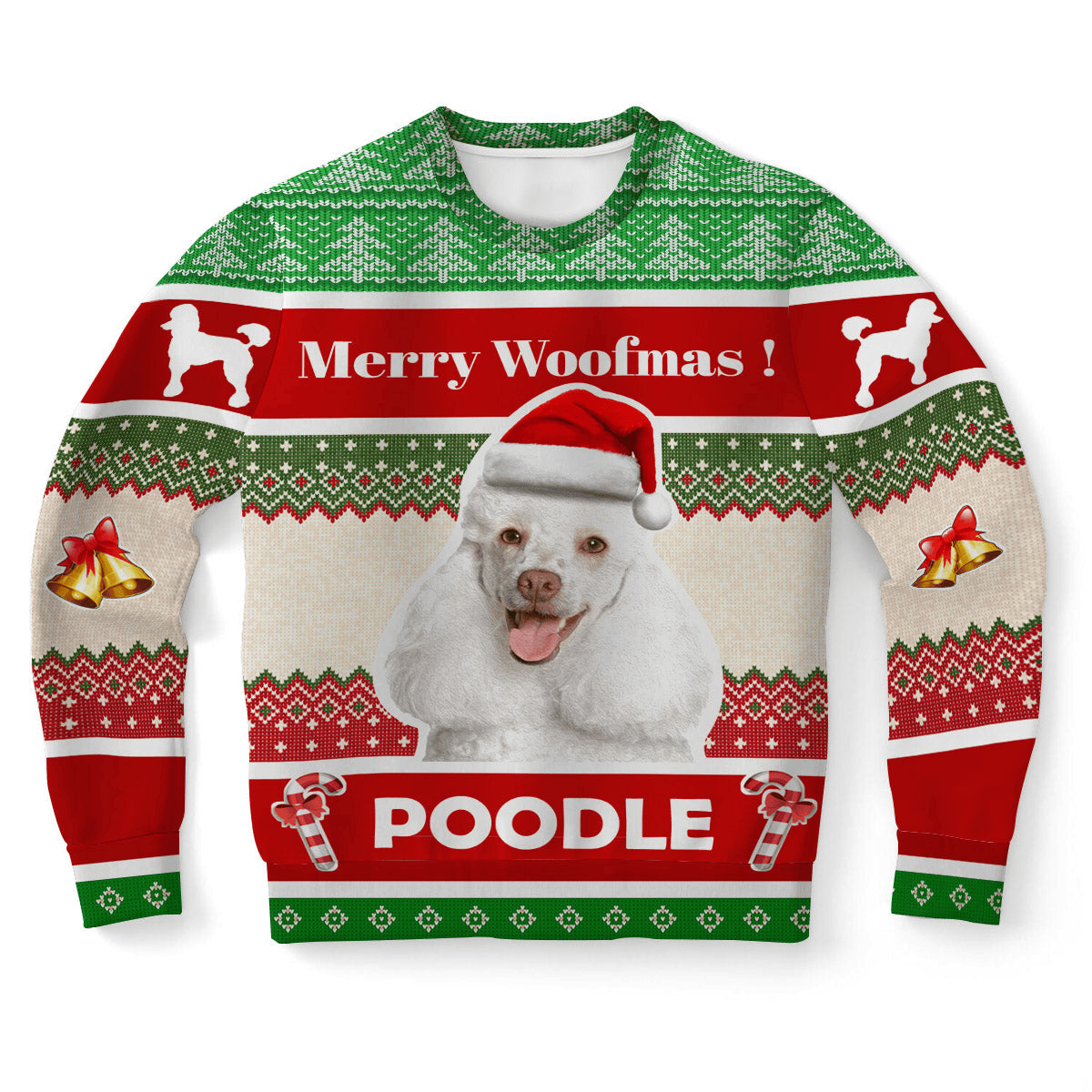 Poodle Dog Ugly Christmas Sweater, Merry Woofmas, Perfect Shirt for Dog Lovers Christmas