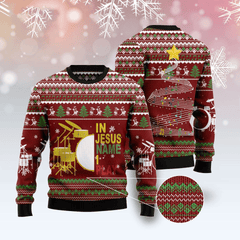 Drum I Play Ugly Christmas Sweater, Drummer Sweater, Gift for Musician