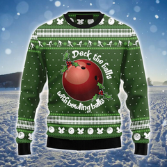 Bowling Ball Christmas Ugly Christmas Sweater, Gift For Bowling Lovers, Bowling Players