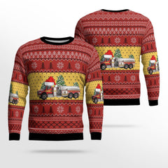 Florida Jacksonville Fire And Rescue Department Ugly Christmas Sweater 3D