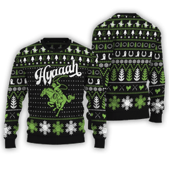 Hyaaah Horse Rodeo Ugly Christmas Sweater, 3D Shirt for Horse Riding