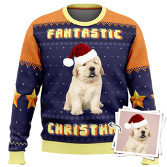 Personalized Photo Dog Cat Ugly Christmas Sweater – Fantastic Christmas