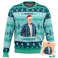 Personalized Upload Photo Ugly Christmas Sweater – Merry Christmas