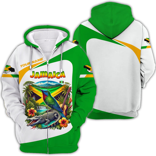 3D Full Print Jamaica Shirt Personalized Name Gift For Jamaica Lovers