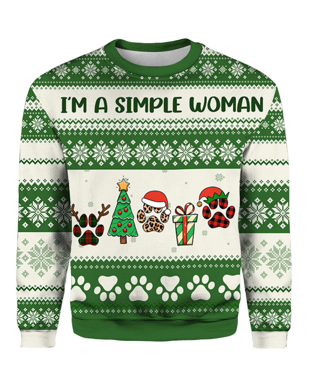 I’m A Simple Woman Ugly Christmas Sweater